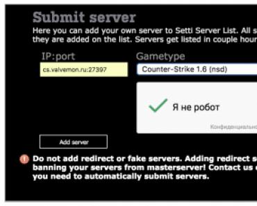 Promote a minecraft server in monitoring Server promotion on the Source Engine